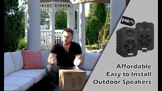 Easy and Affordable Outdoor Speaker Installation  Pyle Bluetooth Speakers [upl. by Alleynad]