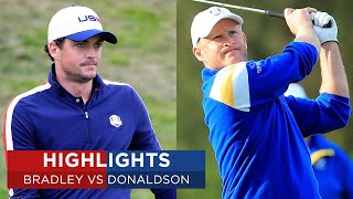 Jamie Donaldson vs Keegan Bradley  Extended Highlights  2014 Ryder Cup [upl. by Eicyak]