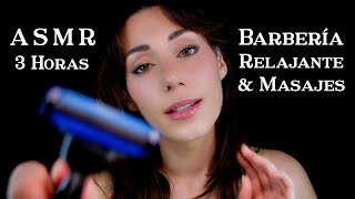 ASMR BARBERÍA NOCTURNA 3HORAS 💤 Lavo Peino y Corto Pelo y Barba 🪒 Masaje Capilar 🧼 Roleplay Español [upl. by Sihunn]