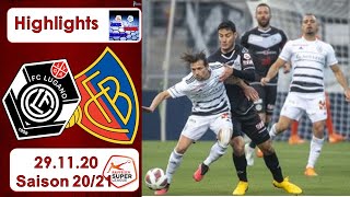 Highlights FC Lugano vs FC Basel 29112020 [upl. by Ragan]