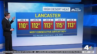 First Alert Forecast Lancaster sets heat records [upl. by Adnalue459]