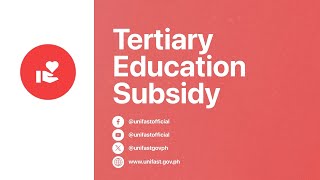 Tertiary Education Subsidy [upl. by Normac]