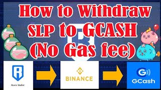 How to Withdraw SLP to GCASH No Gas fee step by step Tutorial [upl. by Nahallac]