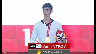 VYKOV Amir  AIN gold medalist at 68 kg  Highlights  World Junior Taekwondo Championship 2024 [upl. by Mckenzie]