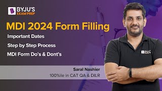 MDI 202426 Form Filling  MDI 2024 Registration Process  MDI Step by step Guide  BYJUS MBA [upl. by Inge]