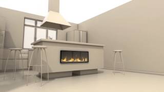 Fireplace Installation  Where can you put an Escea gas fire in your home [upl. by Angelique754]