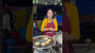 Beautiful Gym wali Didi Selling Live Dal Bati in Indore streetfood shorts creatingforindia [upl. by Patience274]