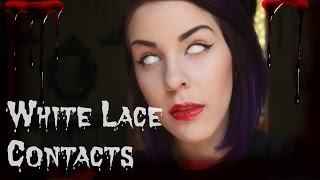 WHITE LACE CONTACTS  VLOGTOBER [upl. by Clair]