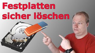 Festplatten sicher löschen Anleitung  Tutorial [upl. by Naved]