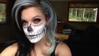 Halloween Skull MakeUp Tutorial [upl. by Eniar]