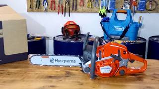 Chainsaw Husqvarna 560XPG UNBOXINGNew Packaging [upl. by Shipley]