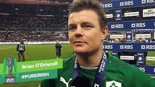 Brian ODriscoll on his last appearance for Ireland  Six Nations Rugby [upl. by Neilla]