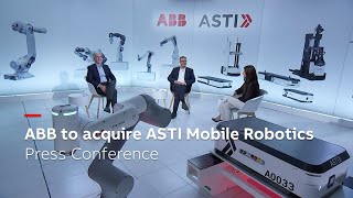 ABB to acquire ASTI Mobile Robotics  Press Conference [upl. by Kartis]