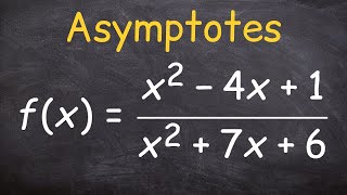 Finding the asymptotes [upl. by Hisbe]