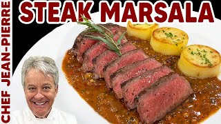 Steak Marsala  Chef JeanPierre [upl. by Ham]