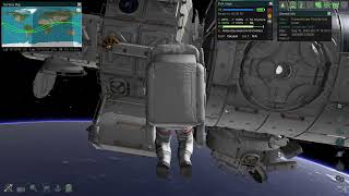 Spacewalk Test in Development  Aether Space Simulation Gameplay [upl. by Atnohsal310]