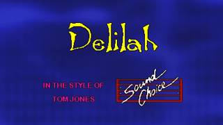 Delilah Tom Jones Karaoke [upl. by Jueta]