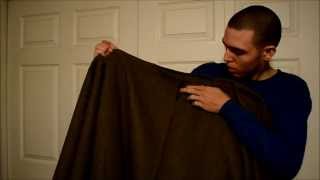 How to make a poncho from a wool blanket [upl. by Dosia]