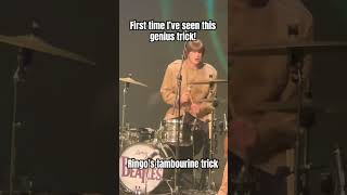 How Ringo gets a tambourine sound while playing drums awesometricks drumtips tambourine tips [upl. by Churchill]