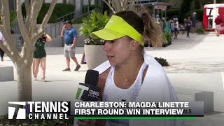 Magda Linette Earns A Win And Opens Up About The Mental Side Of Tennis  Charleston 1st Round [upl. by Tobye]