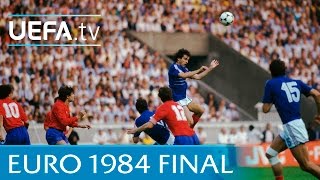 France v Spain 1984 UEFA European Championship final highlights [upl. by Akahc314]