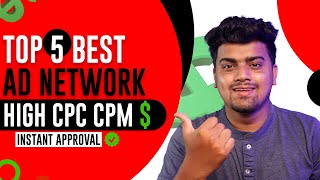 Top 5 Best Ad Network for Your Website ✅ High CPC CPM  Easy Instant Approval 🔥 HIVEcorp [upl. by Eiramave]