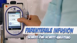 Parenterale Infusion anlegen  SchrittfürSchrittAnleitung  Pflege Kanal [upl. by Aihtenyc]