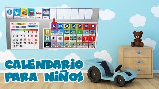 CALENDARIO AGENDA PARA NIÑOS  Como la usamos [upl. by Pyotr]