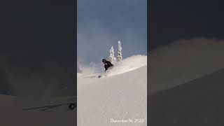 Awesome Skiing in Fernie BC on December 16 2023 [upl. by Attiuqahs]