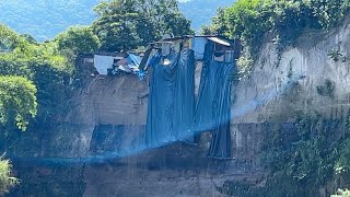 Casas por caer al río en barrio San Jacinto [upl. by Godard]