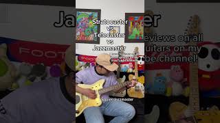 Fender guitar shootout Stratocaster vs Telecaster vs Jazzmaster [upl. by Douglass]