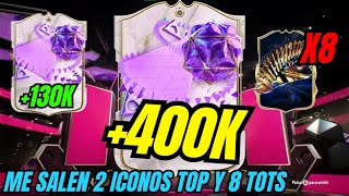 ME SALE UN ICONO DE 400K OTRO ICONO DE 130K Y ME SALEN 8 TOTS  EA FC 24 [upl. by Rorry2]