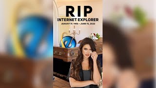 RIP Microsoft shuts down Internet Explorer June 15 2022 90s nostalgia youtubeshorts [upl. by Hsirap209]