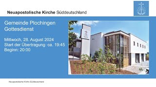 NAK Plochingen Gottesdienst am Mittwoch 28082024 [upl. by Ru]