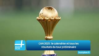 CAN 2025  le calendrier et tous les résultats du tour préliminaire [upl. by Juanne]