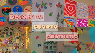 Decora tu habitación aesthetic ☆ Aesthetic DIY 🌈☀️🦋 [upl. by Joceline765]