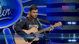 Unko Sweater  Timi bina timi hunu  FUL  Sachin BK  Nepal Idol Season 5 Acoustic Music Gallery [upl. by Meng]