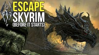 Skyrim Remastered  What Happens If You Escape Skyrim Before It Starts [upl. by Robaina]