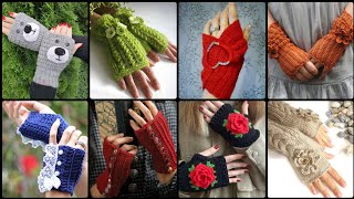 Hermosas trending Crochet calentadores de mano diseñando ideas [upl. by Schaffer]