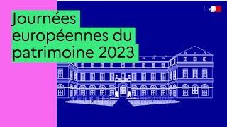 Bandeannonce Journées européennes du patrimoine 2023 [upl. by Ahsiet]