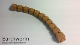 Bonus  Origami Earthworm Jo Nakashima [upl. by Rabjohn]