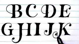 LETTERING ALPHABET 3  MelganniaTV [upl. by Otaner]