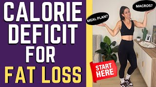 CALORIE DEFICIT Diet Plan For FAT LOSS  Calorie amp Macro Calculator [upl. by O'Connell362]