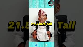 WORLD SHORTEST MAN OF JUST 21 INCH worldrecord trending news shortsshorts [upl. by Aerdnaz390]