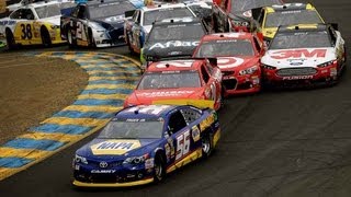 NASCAR Highlights  ToyotaSave Mart 350 Sonoma 2013 [upl. by Enelyak700]