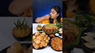 Spicy Maggi And Pani Puri Eating Challenge  Momos  Indian Street Food Mukbang shorts golgappa [upl. by Gilberte]