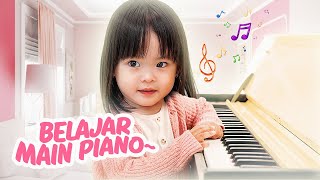 YUKACHAN BELAJAR MAIN PIANO  vlog [upl. by Eatton]