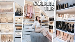 MY WALK IN WARDROBE TOUR WHATS IN MY DRESSING ROOM [upl. by Halik]