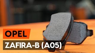 How to change rear brake pads  rear brake pad set on OPEL ZAFIRAB 2 A05 TUTORIAL AUTODOC [upl. by Nnyw]