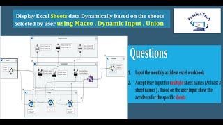 Alteryx Macro Dynamic Input amp Union Display Excel Sheets data Dynamically Alteryx InterviewPart8 [upl. by Leod]